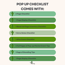 Load image into Gallery viewer, Craft Show Display Pop-up Check List - Digital Download