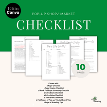 Load image into Gallery viewer, Craft Show Display Pop-up Check List - Digital Download