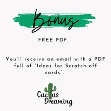 Load image into Gallery viewer, Blue Glitter Leopard Thank You Scratch Off Cards