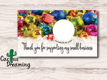 Load image into Gallery viewer, Ornament Thank You Scratch Off Cards