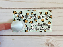 Load image into Gallery viewer, Blue Leopard Thank You Scratch Off Cards