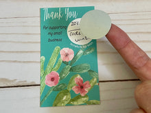 Load image into Gallery viewer, Vertical Cactus Thank you Scratch Off Cards