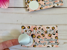 Load image into Gallery viewer, Pink Leopard Thank You Scratch Off Cards