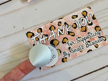 Load image into Gallery viewer, Pink Leopard Thank You Scratch Off Cards