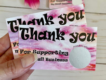 Load image into Gallery viewer, Whimsical Thank you Scratch Off Cards