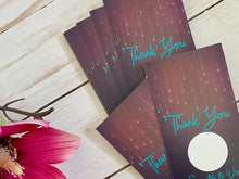 Load image into Gallery viewer, Stars Falling Thank You Scratch Off Cards