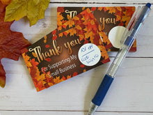 Load image into Gallery viewer, Fall Leafs Thank You Scratch Off Cards (Fall Colors)