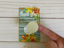Load image into Gallery viewer, Vertical Leafs Thank You Scratch Off Cards