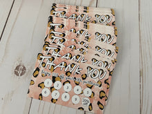 Load image into Gallery viewer, Leopard Customer Appreciation Thank You Punch Cards