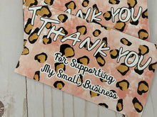 Load image into Gallery viewer, Pink Leopard Thank You Cards