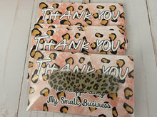 Load image into Gallery viewer, Pink Leopard  Customer Appreciation Thank You Cards