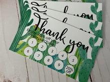 Load image into Gallery viewer, Cactus Customer Appreciation Punch Card
