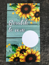Load image into Gallery viewer, Sunflower Thank you Scratch Off Cards