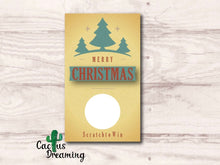 Load image into Gallery viewer, Merry Christmas Thank You Scratch Off Cards