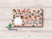 Load image into Gallery viewer, Pink Leopard Thank You Scratch Off Cards