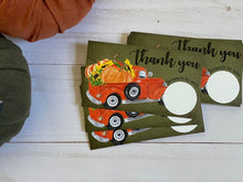 Load image into Gallery viewer, Pumpkin Truck Scratch Off Cards
