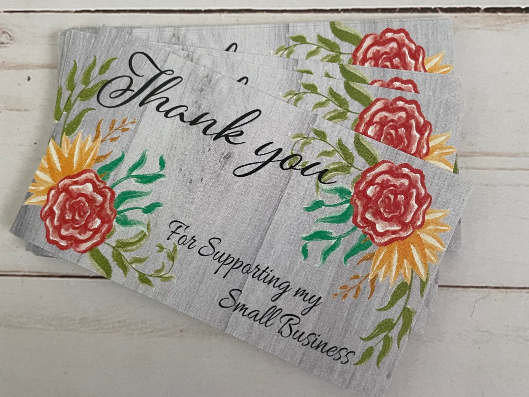 Rose Thank You Cards