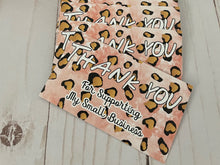 Load image into Gallery viewer, Pink Leopard  Customer Appreciation Thank You Cards
