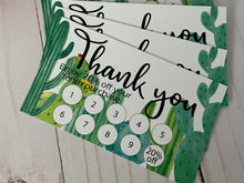 Load image into Gallery viewer, Cactus Customer Appreciation Punch Card
